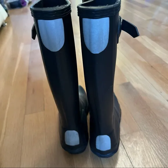 Hunter Rain Boots, Size 2- Black, kids