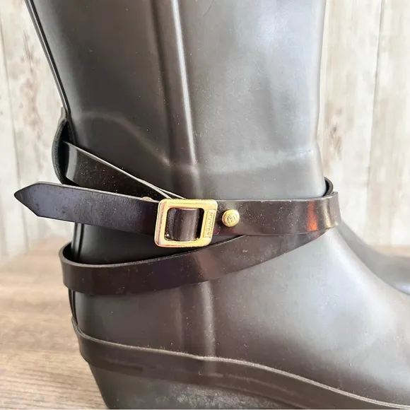 Hunter Wedge Tall Rain Boots Size 6