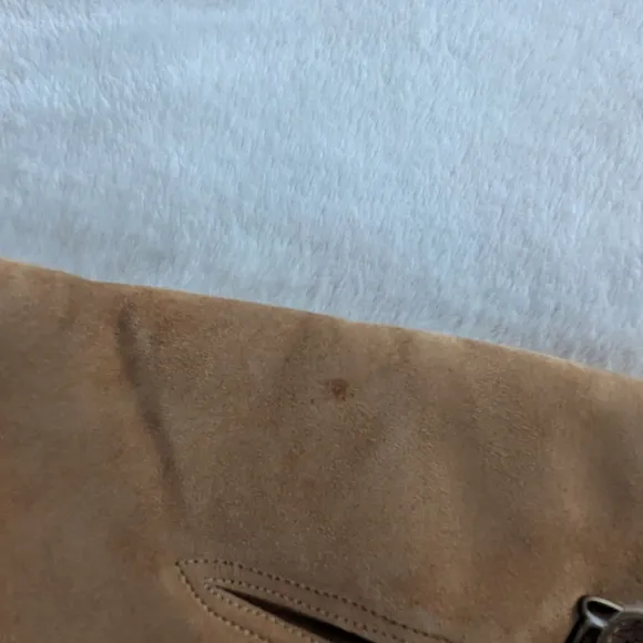 Hush Puppies Vintage 1970s Suede Sherpa Brown Boots Size 10M