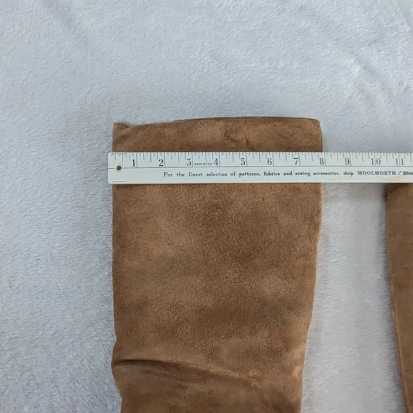 Hush Puppies Vintage 1970s Suede Sherpa Brown Boots Size 10M