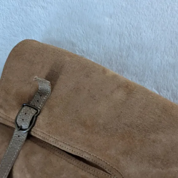 Hush Puppies Vintage 1970s Suede Sherpa Brown Boots Size 10M