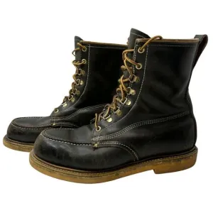 HY-TEST VINTAGE Leather Lace Up Boots Size 8 E
