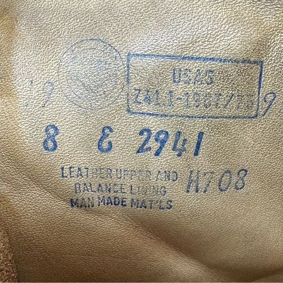 HY-TEST VINTAGE Leather Lace Up Boots Size 8 E