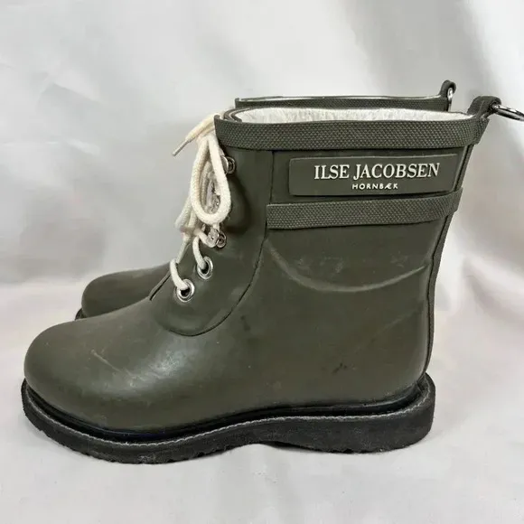 Ilse Jacobsen Hornbaek Rub 2 Rain Size 36 Boots Rubber Outdoors Hiking
