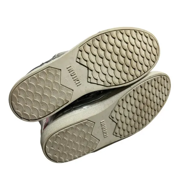 Inuikii Bomber Star Endurance Metallic Boot Silver Size 10