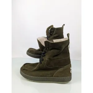 IPATH Skateboard Skate Shoes Boots Green Shearling Size US 16‎ Rare