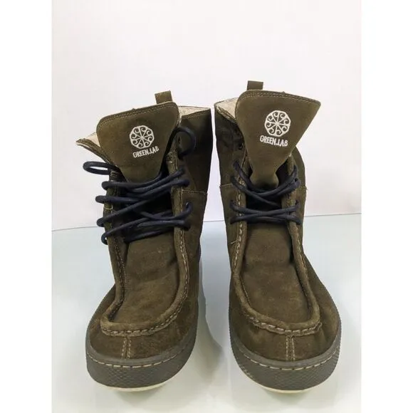 IPATH Skateboard Skate Shoes Boots Green Shearling Size US 16‎ Rare