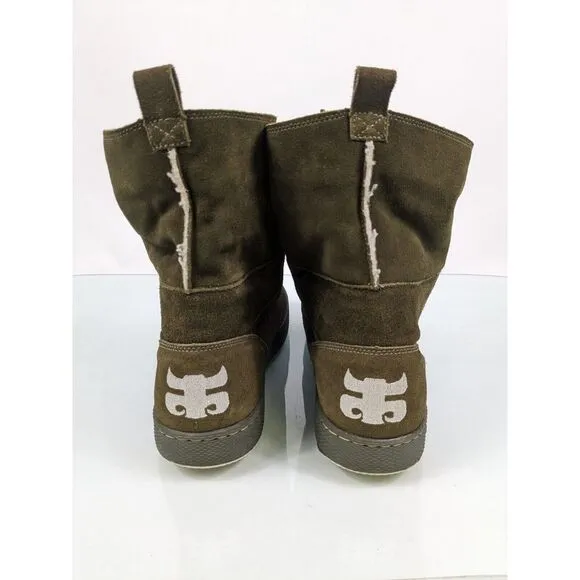 IPATH Skateboard Skate Shoes Boots Green Shearling Size US 16‎ Rare