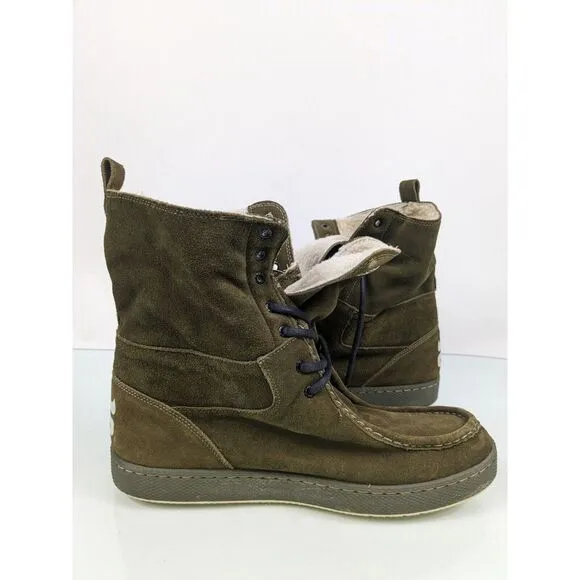 IPATH Skateboard Skate Shoes Boots Green Shearling Size US 16‎ Rare