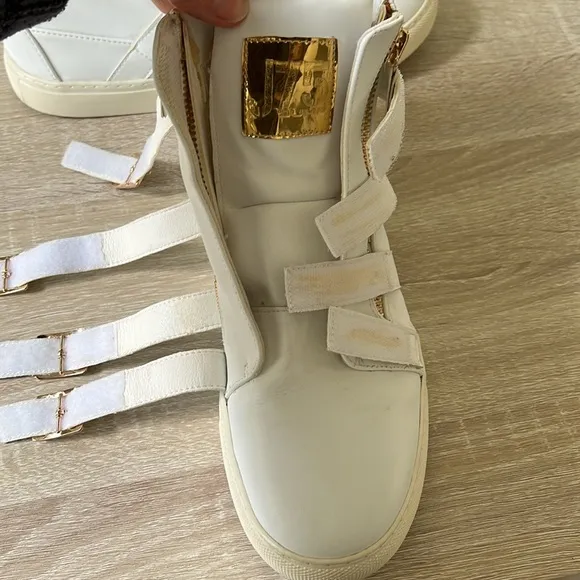 J75 by JUMP Zealot White Fashion Chunky Running Sneakers Shoes High Tops 10