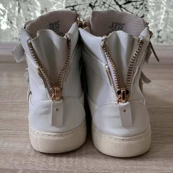 J75 by JUMP Zealot White Fashion Chunky Running Sneakers Shoes High Tops 10