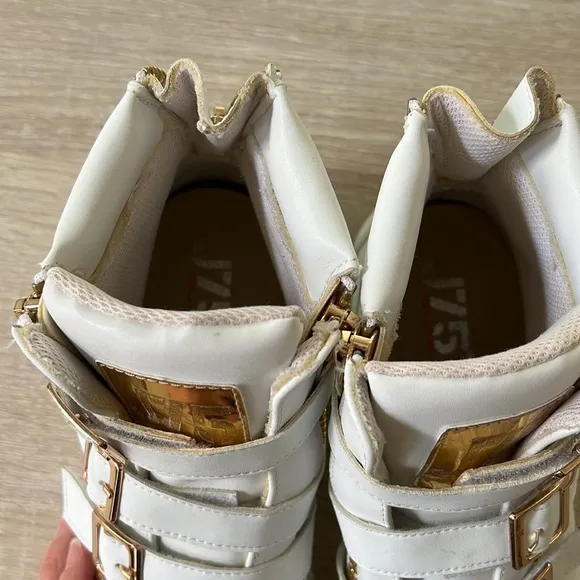 J75 by JUMP Zealot White Fashion Chunky Running Sneakers Shoes High Tops 10