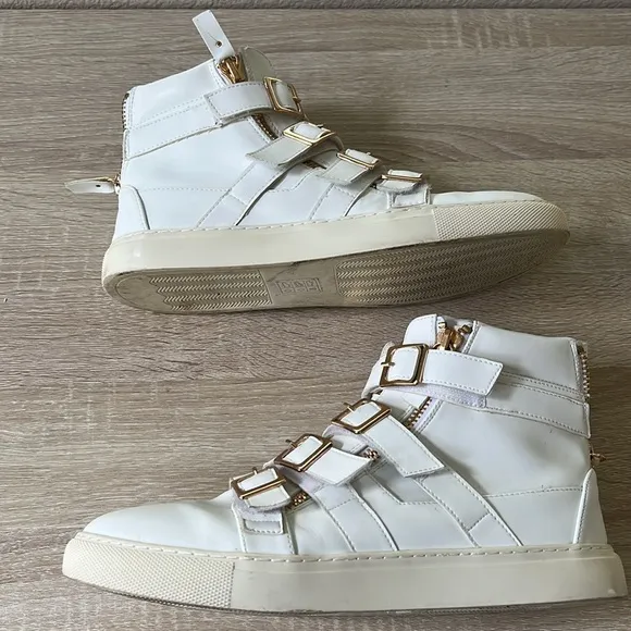 J75 by JUMP Zealot White Fashion Chunky Running Sneakers Shoes High Tops 10