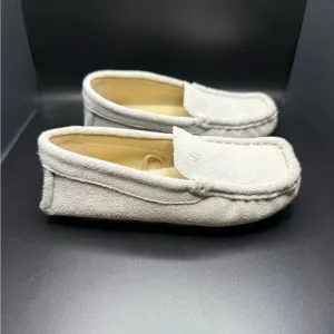Janie and Jack Suede Driving Shoes 9T Light Gray NNT
