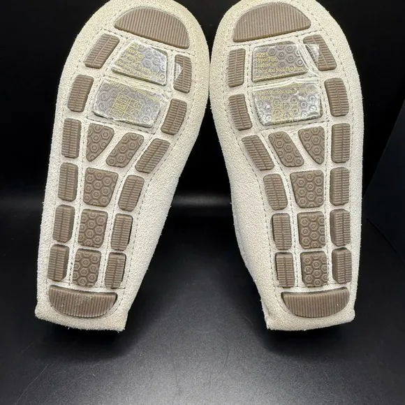 Janie and Jack Suede Driving Shoes 9T Light Gray NNT