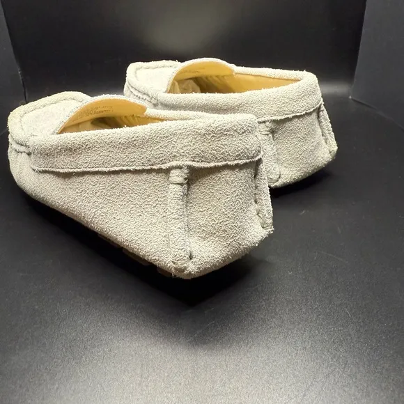 Janie and Jack Suede Driving Shoes 9T Light Gray NNT