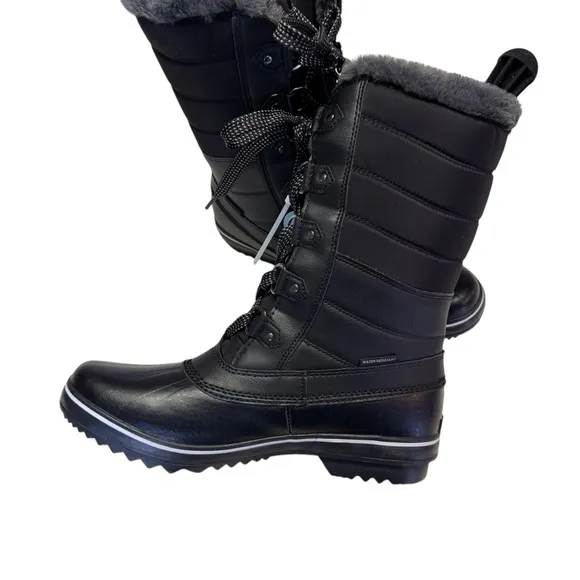 JBU by Jambu Womens Siberia Cold Weather Faux Leather Winter &amp; Snow Boots