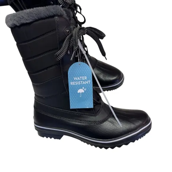 JBU by Jambu Womens Siberia Cold Weather Faux Leather Winter &amp; Snow Boots