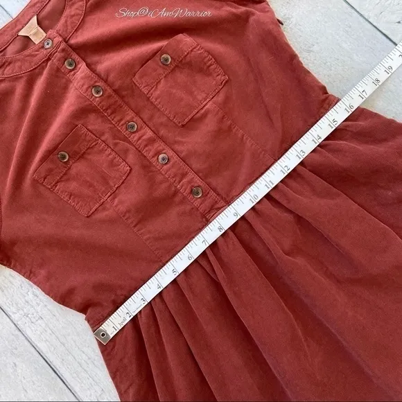 J.Crew NWT fine whale corduroy long sleeve shirt dress {FIRM} *shop@iamwarrior