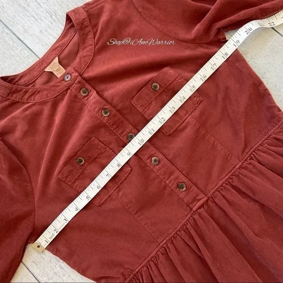 J.Crew NWT fine whale corduroy long sleeve shirt dress {FIRM} *shop@iamwarrior