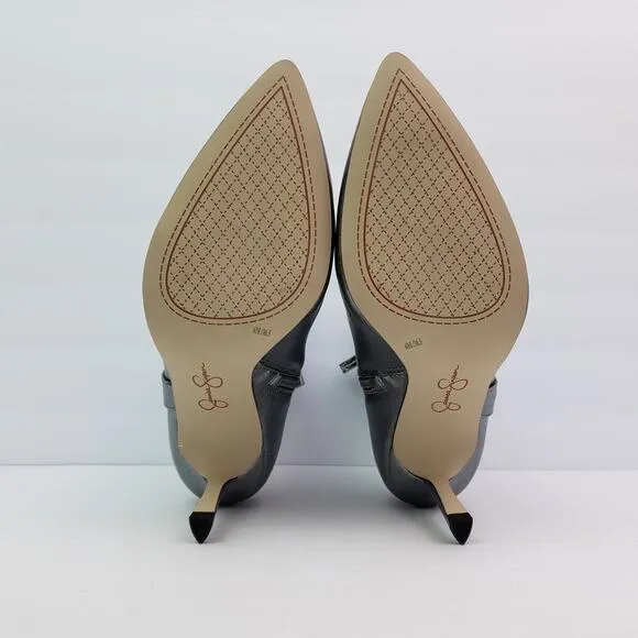 Jessica Simpson Darnina Womens Size 6 Silver Fashion 3&quot; Bootie Heels Shoes
