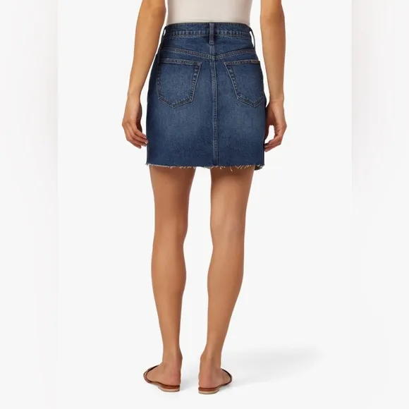 Joe’s High Rise Denim Mini Skirt Size‎ 29 Mid Blue Wash Women’s Stretch