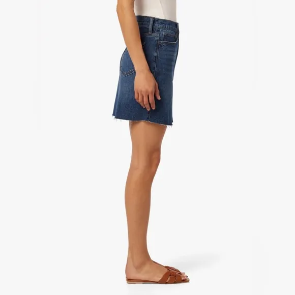 Joe’s High Rise Denim Mini Skirt Size‎ 29 Mid Blue Wash Women’s Stretch