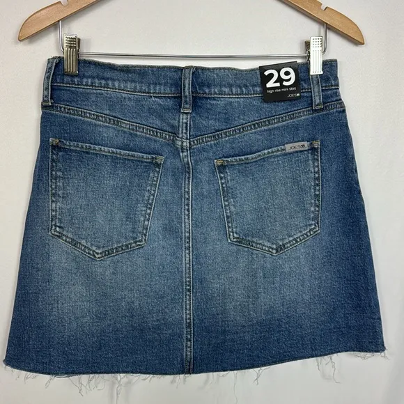 Joe’s High Rise Denim Mini Skirt Size‎ 29 Mid Blue Wash Women’s Stretch