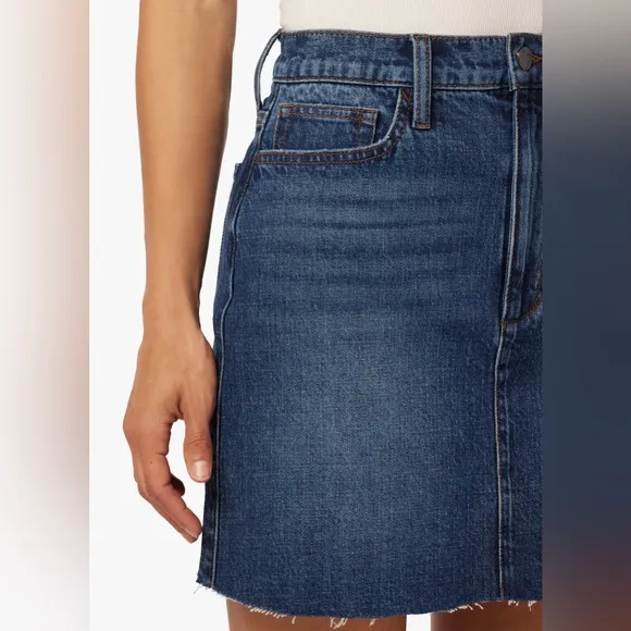 Joe’s High Rise Denim Mini Skirt Size‎ 29 Mid Blue Wash Women’s Stretch