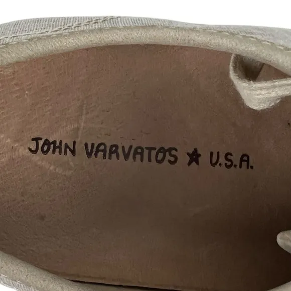 John Varvatos Collection Star Hattan H Low Sneakers F2489T1B Size US 9.5 Gray