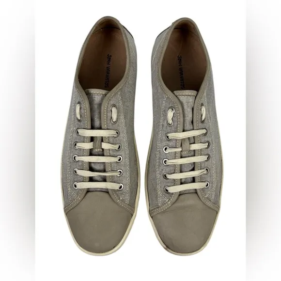 John Varvatos Collection Star Hattan H Low Sneakers F2489T1B Size US 9.5 Gray