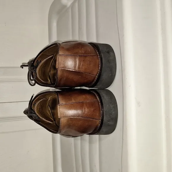 Johnston &amp; Murphy &quot;Hollis&quot; cap toe oxford leather lace up dress shoes - 9M