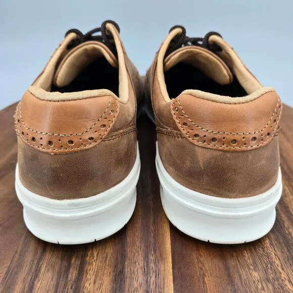 Johnston &amp; Murphy Golf Shoes Men's 9.5 M Brown Leather GL2 Hybrid Spikeless