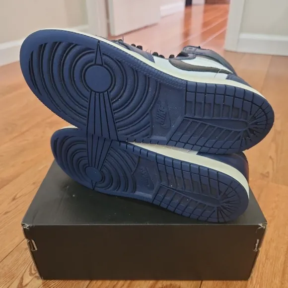 Jordan 1 Retro Sneakers Navy Blue, Black and White Sneakers