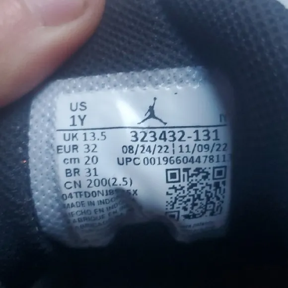 Jordan 6 Rings Youth White/Lucky Green/Black-Size 1
