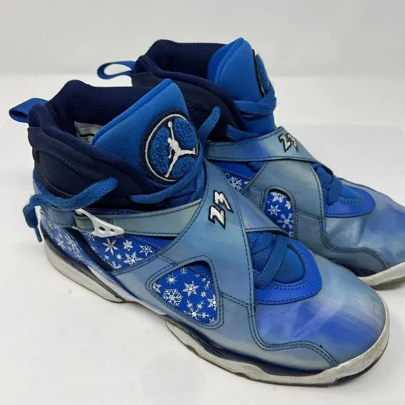 Jordan‎ 8 Retro Snow Blizzard Color Blue 305368-400 size 7Y