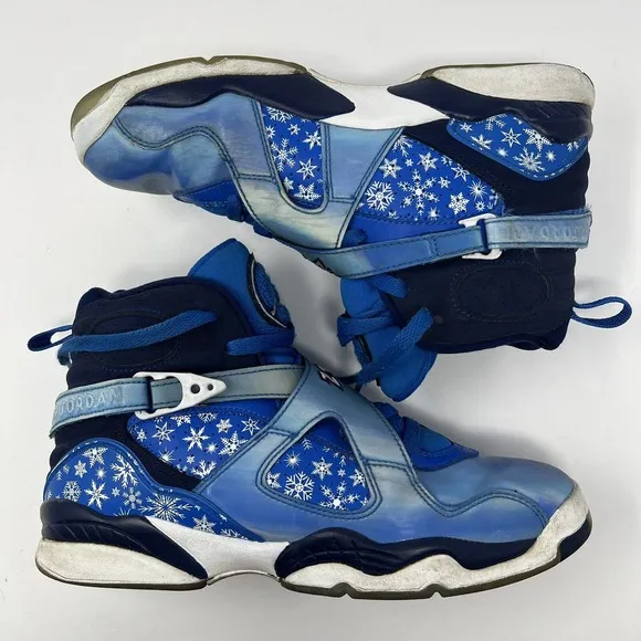 Jordan‎ 8 Retro Snow Blizzard Color Blue 305368-400 size 7Y