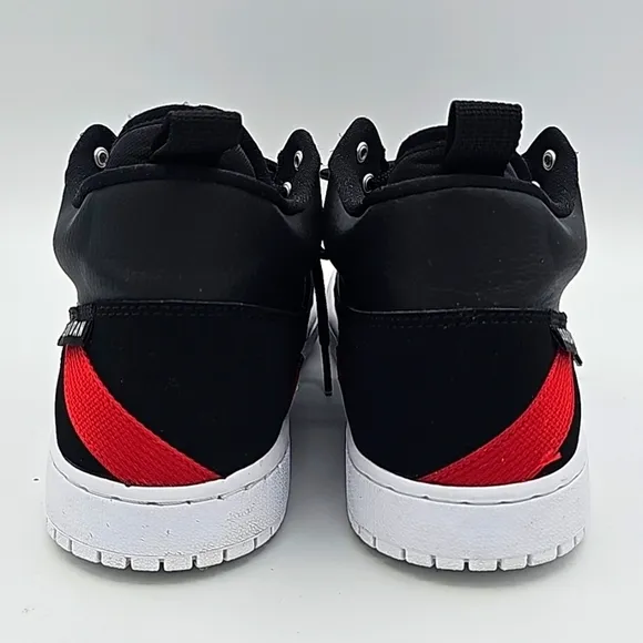 Jordan Fadeaway Black/Gym Red/White Youth Sneakers Shoes Size 6.5Y