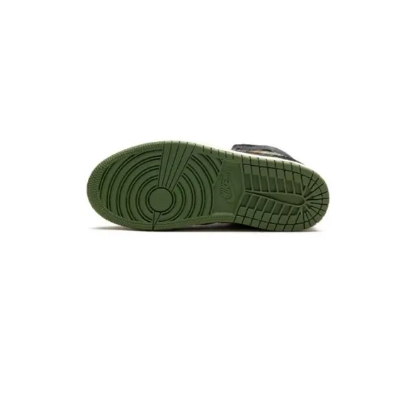 Jordan KidsAir Jordan 1 Mid SE Craft PS &quot;Anthracite Light Olive&quot; sneakers