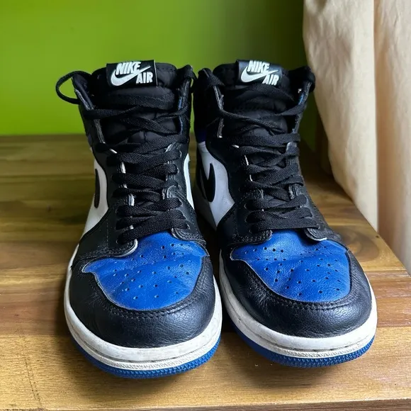 Jordan Men's High-Top Sneakers - Black and Blue