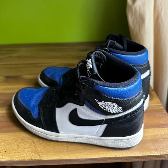 Jordan Men's High-Top Sneakers - Black and Blue