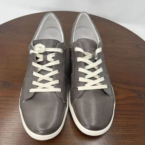 Josef Seibel Caren 01 Shoes‎ Women's 40 / 9 Gray Leather Lace Up Sneakers 67701