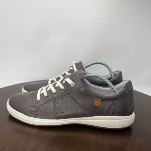 Josef Seibel Caren 01 Shoes‎ Women's 40 / 9 Gray Leather Lace Up Sneakers 67701