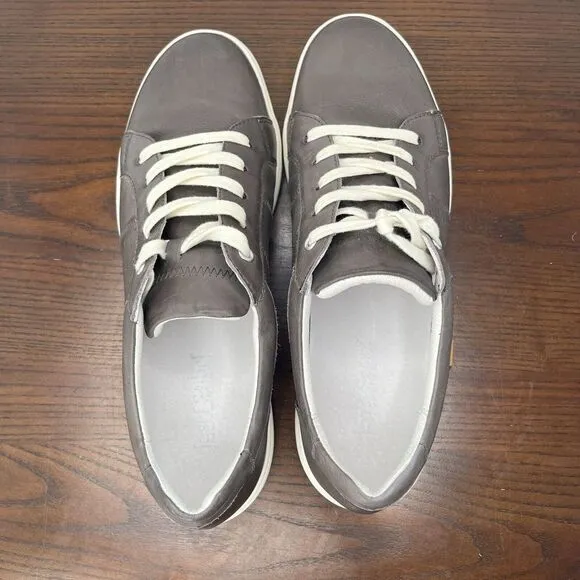 Josef Seibel Caren 01 Shoes‎ Women's 40 / 9 Gray Leather Lace Up Sneakers 67701