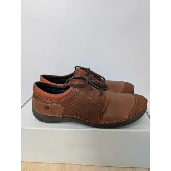 Josef Seibel Fergey 20 Sneakers Leather Brown Shoes Womens US 6-6.5 EU 37 New