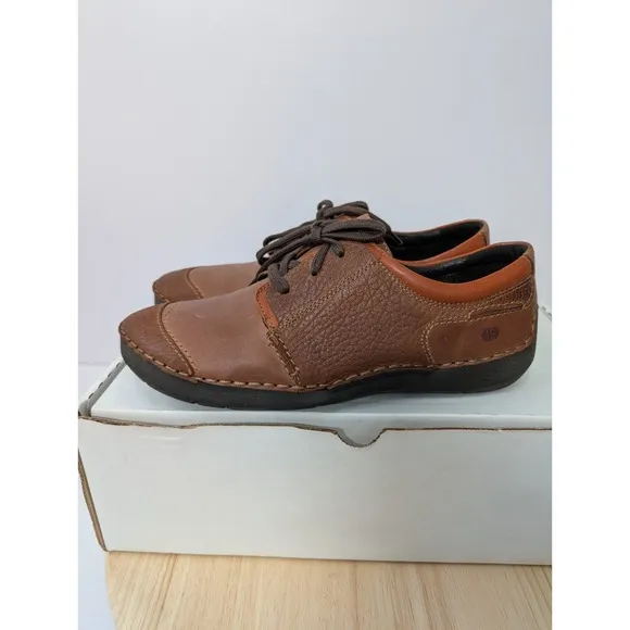 Josef Seibel Fergey 20 Sneakers Leather Brown Shoes Womens US 6-6.5 EU 37 New