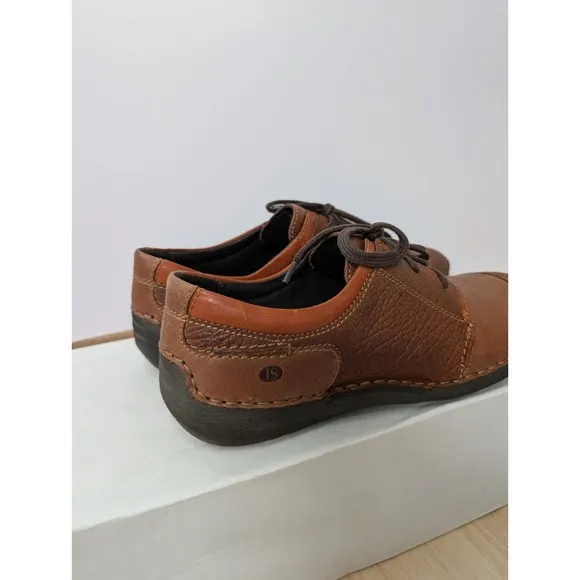 Josef Seibel Fergey 20 Sneakers Leather Brown Shoes Womens US 6-6.5 EU 37 New