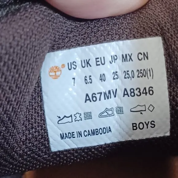 Junior Mt. Maddsen Waterproof Mid Hiking Boot Boys 7 Timberland