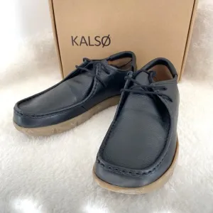 Kalso Women's Earth Shoes, The Chukka, Darby, Leather, Black, Size 10