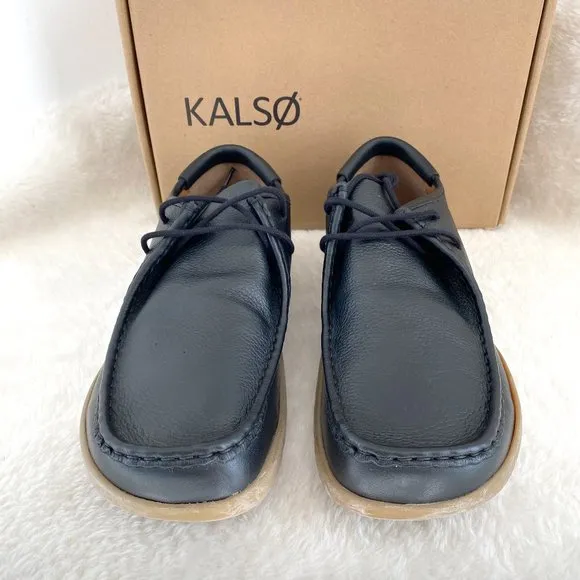 Kalso Women's Earth Shoes, The Chukka, Darby, Leather, Black, Size 10